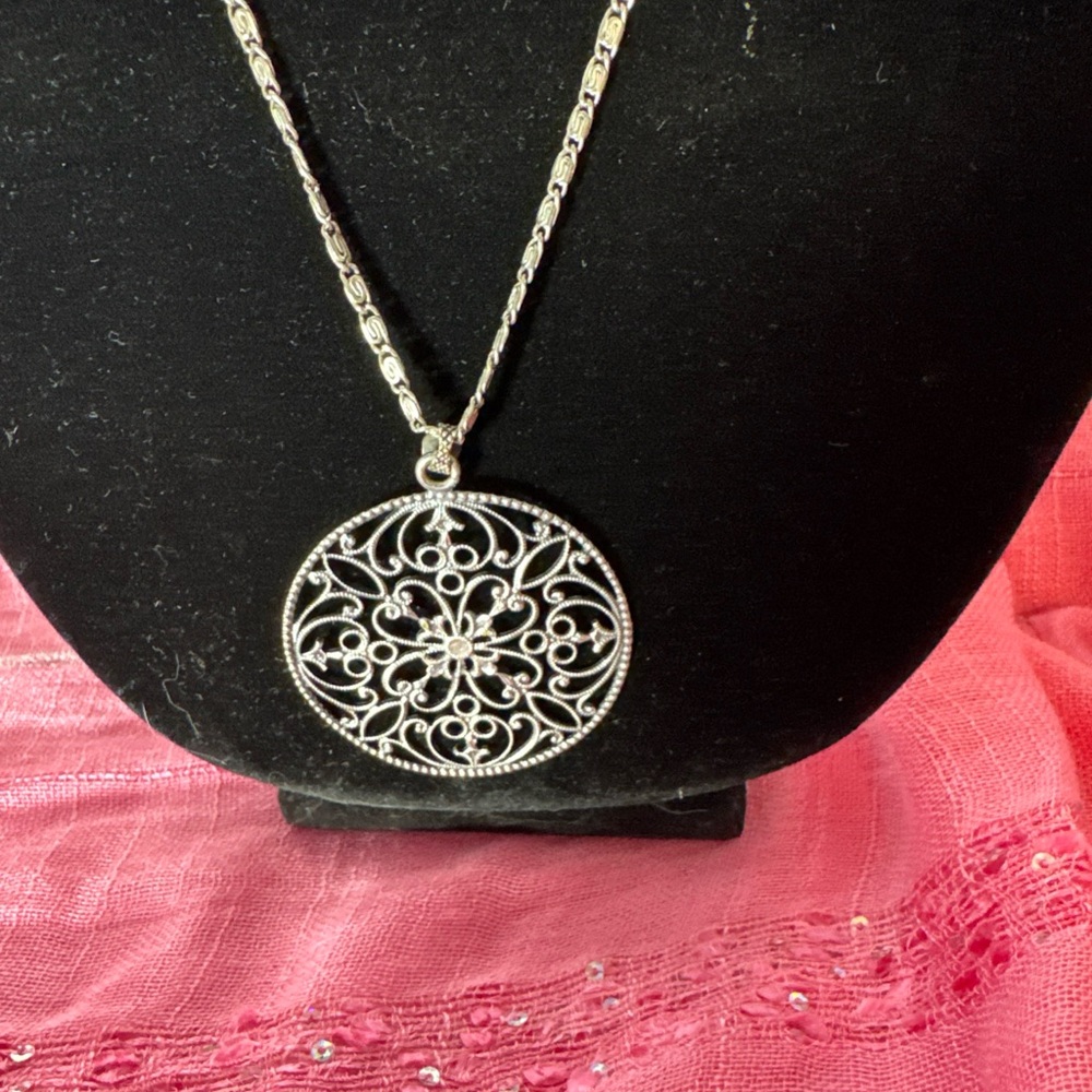 Intricate Silver Filigree Necklace